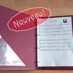 NOUVEAU: Porte partitions -  Modèle Prélude Bordeaux